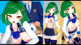 [Хентай-игра Коикацу! ] Займитесь сексом с Большие сиськи Vtuber Kitakoji Hisui.3DCG Эротическое ани