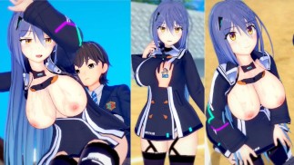 [Хентай-игра Коикацу! ] Займитесь сексом с Большие сиськи Vtuber Etra.3DCG Эротическое аниме-видео.