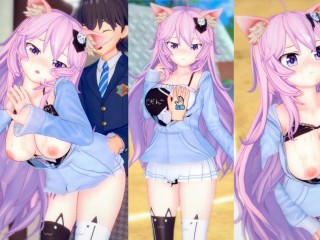 [hentai Game Koikatsu! ] Sex s re Nula Velké Kozy Vtuber Nyatasha nyanners.3DCG Erotické Anime Video