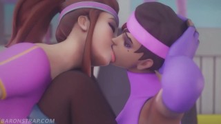 Brigitte i Sombra Lesbijski Trening