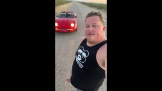 Жесткий Медвежий Член на Дороге