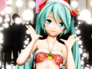 Hentai MMD - Christmas Miku 好き雪ポロリマジック (mikuline39)