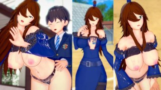 [Gioco Hentai Koikatsu! ]Fai sesso con Grandi tette Naruto Mei Terumi.Video di anime erotiche 3DCG.