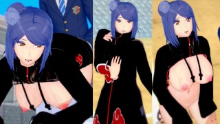 [Gioco Hentai Koikatsu! ]Fai sesso con Grandi tette Naruto Konan.Video di anime erotiche 3DCG.