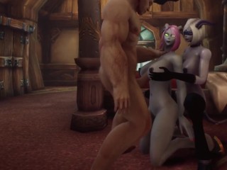 Human Fucks Draenei Threesome ToA