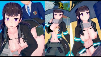 【エロゲーコイカツ！】炎炎ノ消防隊(Fire Force) 茉希尾瀬3DCG巨乳アニメ動画[Hentai Game Koikatsu! Maki Oze(Anime 3DCG Video)]