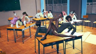 6 studentesse e 2 insegnanti tribbing orgia