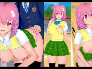 [Хентай-игра Коикацу! ] Займитесь сексом с Большие сиськи to Love Ru Momo.3DCG Эротическое аниме-вид