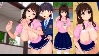 [Хентай-игра Коикацу! ] Займитесь сексом с Большие сиськи To Love Ru Mikan Yuuki.3DCG Эротическое ан