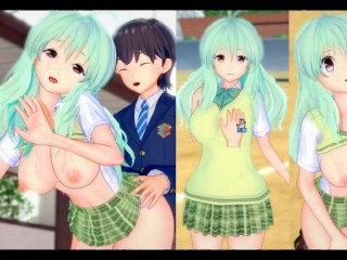 [Хентай-игра Коикацу! ] Займитесь сексом с Большие сиськи to Love Ru Run.3DCG Эротическое аниме-виде