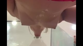 schlampiger Deepthroat unter Sicht 