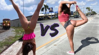 BANGBROS - Kampf der Big Ass GOATs: Abella Danger VS Kelsi Monroe