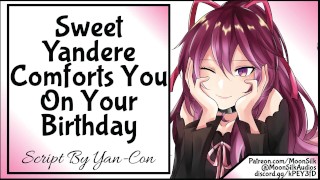 Sweet Yandere GF tröstet Sie an Ihrem Geburtstag!