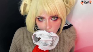 Himiko Toga e la sua figa pelosa festeggiare il 18 ° con il primo sesso e сreampie