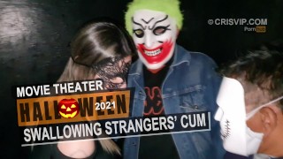 Cristina Almeida engolindo porra de desconhecidos. Halloween 2021 no cine ouro | Cinema 6