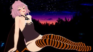 Trick or treat Hot Astolfo vampier Halloween zuigen en neuken | POV
