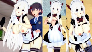 [Хентай-игра Коикацу! ] Займитесь сексом с Большие сиськи Vtuber Veibae.3DCG Эротическое аниме-видео