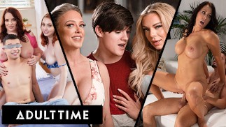 ADULT TIME - Mój pasierb chce trójkąta KOMPILACJA! GORĄCA MILF macochy pieprzą swoich pasierbów!