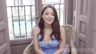 PremiumBukkake - Rebeka Brown schluckt 103 riesige Cumshots