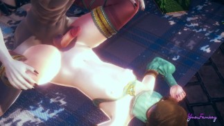 Zelda Yaoi Femboy - Link Fucked Misionary (necenzurované)