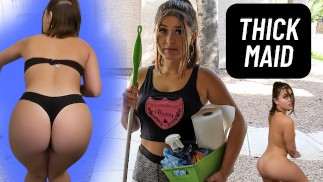 Casting Curvy: My Thick Maid Cleans Naked für eine gute Rezension