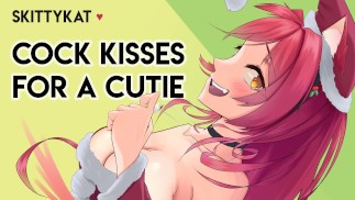 Dominação feminina suave || Cock Kisses For a Cutie [Big step-sis + ouvinte Virgin] [Beijos batom]
