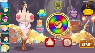 jeux de Lily - partie 1 - tournez la roue pour déshabiller et baiser des salopes de dessin animé