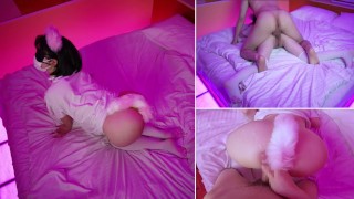 Насыщенный секс с белыми кошками Персональная съемка, Японская, Любительское