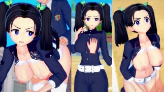 [¡Juego Hentai Koikatsu! ] Tener sexo con Big tits Demon Slayer Aoi Kanzaki.Video de anime erótico3D