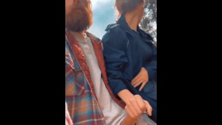 Submissive friend makes me cum in another public park AGAIN! 