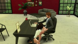 Šéf kurva sexy sekretářka, Sims4, můj skutečný hlas
