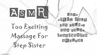 LEWD ASMR - Massaggio troppo eccitante per la sorellastra - chiacchiere sporche / suoni di sesso