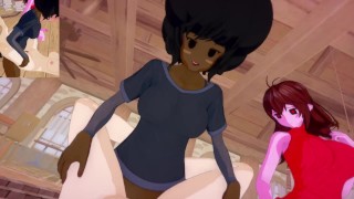 FNF - Futa Demon GF a Futa Carol vás rádi šukají | Ženský příjemce POV