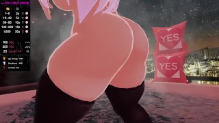 Шлюха Vtuber демонстрирует новый VR и кончает на NORA празднует 12.02.22