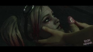 Harley Quinn - Titjob Obličeje Stříkání 3d Hentai - od RashNemain