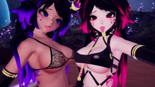 Seduzido por duas Catgirls (JOI/POV)