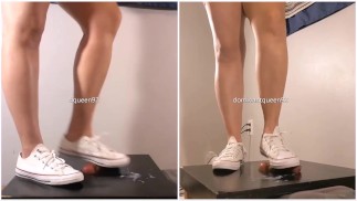 Amateur lul verpletterende schoenjob in Converse 3