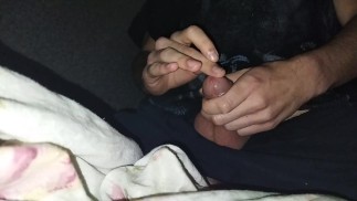 Mijn eerste squirt!  Het is ongelooflijk!  Mannelijke frenulum wrijven squirt!