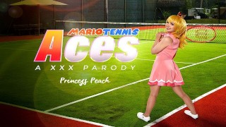 Blonde Lilly Bell como PRINCESA PEACH quer ser MARIO TENNIS ACE VR Porn