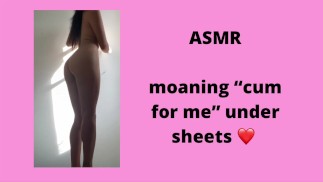 Asmr: sténání "udělej se pro mě" pod prostěradlem