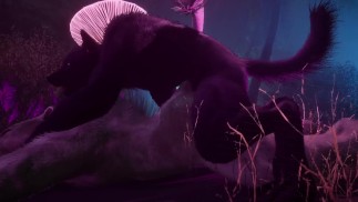 Gay peloso synth amanti | Leone e lupo | Animali selvatici Furry