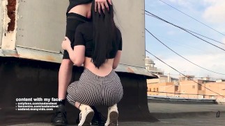 Creo que nací para ser una puta 🤪🤪 mamada descuidada y creampie oral, follando y gimiendo fuerte