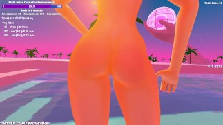 VR Transgirl bawi się ze sobą podczas transmisji, podczas gdy czat kontroluje jej zabawkę