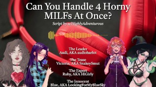 4 nadržené MILFky vás používají pro své potěšení [Audio Roleplay w/ SnakeySmut, HiGirly a audioharlot]