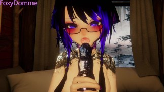 Bądź posłuszny swojej Pani i spuść się, kiedy ci powiem (Vr Chat)