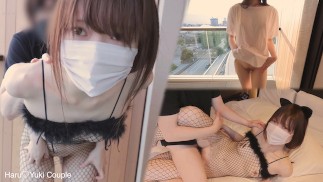 【素人】20歳現役JDが初めての露出SEXで興奮絶頂♡ 素人カップル/露出/野外SEX/美少女/色白美乳/女子大生/中出し/コスプレ/フル動画は36分/일본여대생과질내사정섹스