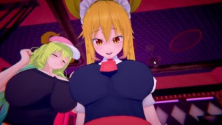 Cameriera Kobayashi - Futas Tohru e Lucoa | Maschio prende POV