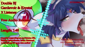 Dvojitý BJ | Gardevoir x Krystal Fox x Listener (Erotické chlupaté trojky Audio)
