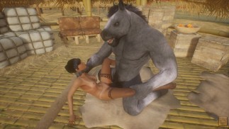 Wild leven geile boerderijmeid