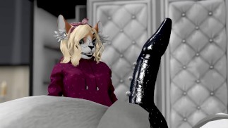 FRECHER, ROTER PANDA BEKOMMT LEKTION VON BIG BAD WOLF IM GRANDA-KOSTÜM - SECOND LIFE YIFF